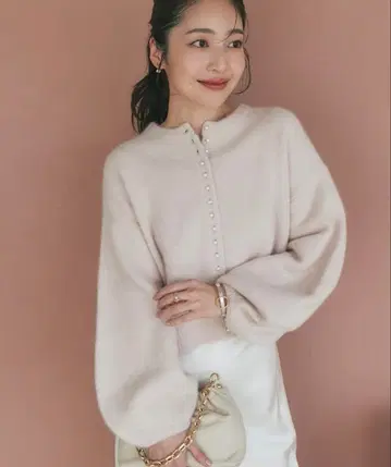 La boutique BonBon 헤어리 울 전후 2WAY 가디건