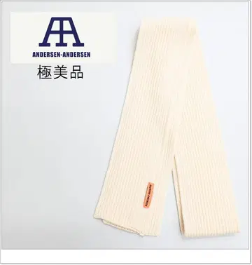 48060 안데르센 안데르센 리브 니트 머플러 아이보리*