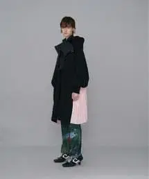 NON TOKYO 백 플리츠 맨투맨 원피스 논토쿄