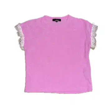 Ans Dotsloevner FRILLED TINY TEE / PINK