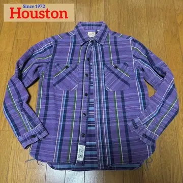 Houston 플란넬 셔츠 하면 휴스턴 퍼플 계열