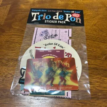 새상품 사이토 카즈요시 Trio de Pon 스티커 팩