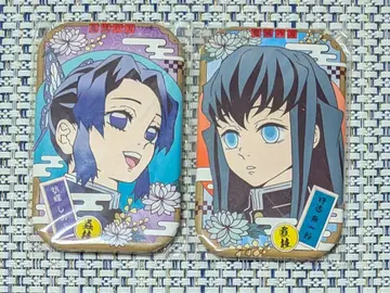 귀멸의 칼날 스퀘어 마루카쿠 캔뱃지 코쵸우 시노부 토키토 무이치로