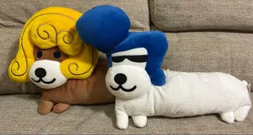 아프로견 봉제 인형 필로우 컬리견 리젠트견 2체 세트