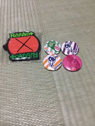 ORANGE RANGE 핀 배지 4개 세트와 키링