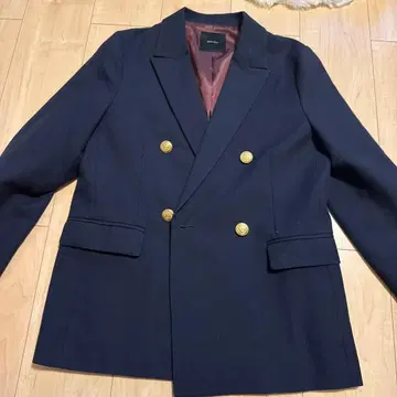 Spick & Span 네이비 더블 브레스트 자켓