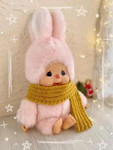 치무탄 M 몽치치 M 봉제 인형 인형용 머플러