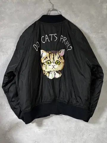 UNIF MA-1 스카잔 자켓 블랙