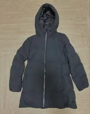 UNIQLO 유니클로 심리스 다운 코트 블랙 L