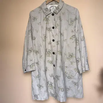 사만사 모스모스 코튼 린넨 하프 코트 M