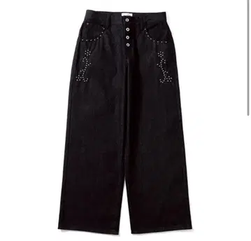 BADWAY Classic Studs Denim Pants