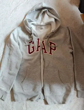 GAP 그레이 풀 집업 후드티 S 사이즈