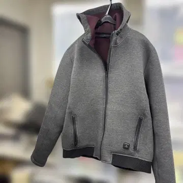 F403 페이 그레이 풀 집업 후드티