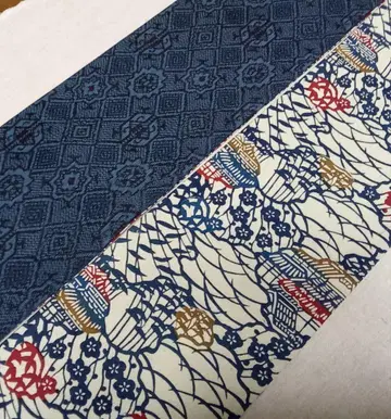 No.1781 순수 실크 반폭 오비 헤코 오비 핸드메이드