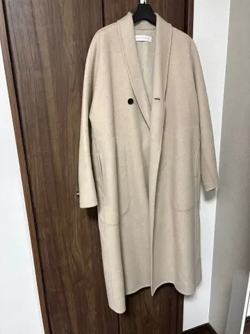 GALERIE VIE 갤러리 비 울 롱 코트 베이지