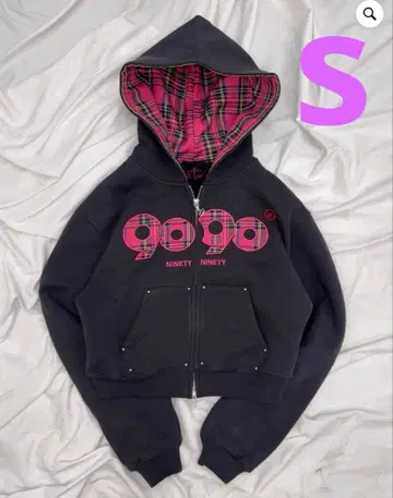 9090 girl OG 로고 집 후디