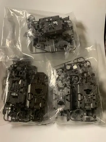 미니 사륜구동 MS 컬러 섀시 실버 5대분 세트