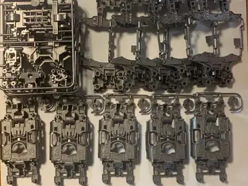 미니 사륜구동 MS 컬러 섀시 실버 5대분 세트