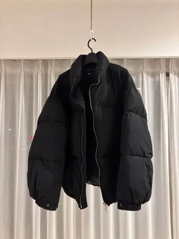 HARE 블랙 다운 자켓 SMALL