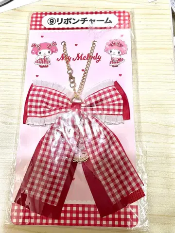 마이멜로디 피아노 참 빨간 체크 리본