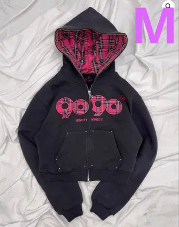 9090 girl OG Logo Zip Hoodie