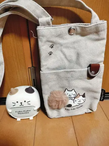 후쿠후쿠냥코 미켈란젤로 스피커 숄더백