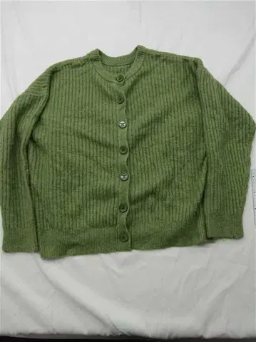 수수료 앤 M 리브 니트 가디건 그린 계열 M 여성용