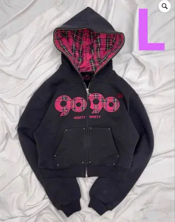 9090 girl OG 로고 집 후디