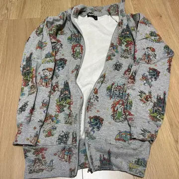 HystericGlamour 캐릭터 패턴 풀 집업 후드티