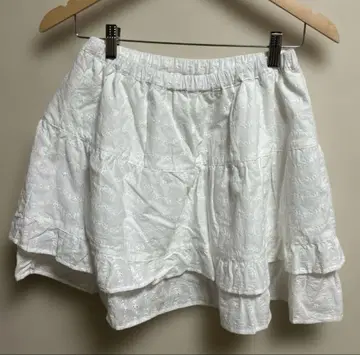 새상품 사만사 모스모스 레이스 티어드 2way 스커트 오프