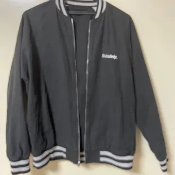 Subciety 바시티 자켓 블랙 리버서블