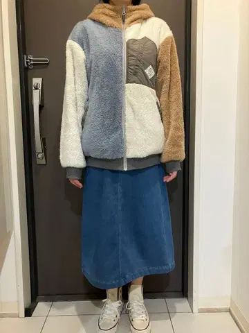 KRIF MAYER M 새상품급 리버서블 보아 자켓 뒤집어 입는 자켓