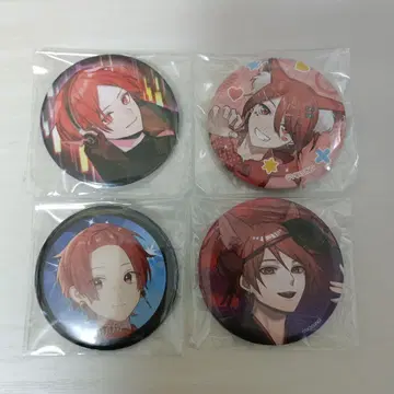 애니메이션 캐릭터 캔뱃지 4개 세트