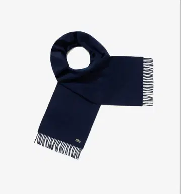 Lacoste 네이비 메리노울 스쿨 머플러 미사용 새상품