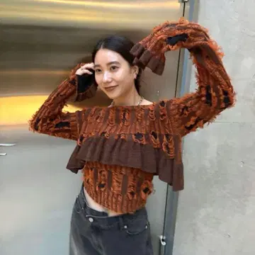 MANY WAY JACQUARD SHORT KNIT TOP