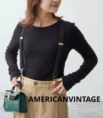 AMERICANVINTAGE SLOBEIENA 별주 시어 크루넥 니트