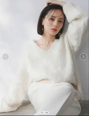 anuans 수리 알파카 니트 풀오버