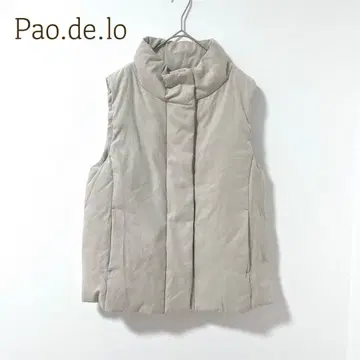 파오데로 다운 베스트 하이넥 슬리브리스 ( M ) 다운 페더 히요쿠