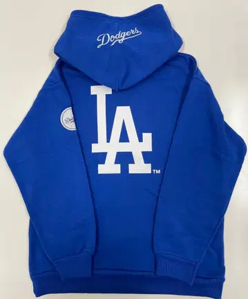 Dodgers LA 로고 후드티 속기모