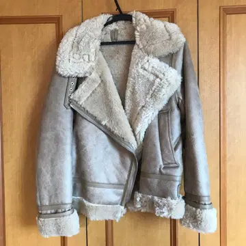 컨디션 최상 스픽 앤 스팬 양가죽풍 라이더 자켓 36