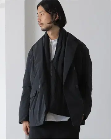 BEAMS LIGHTS 코마츠 마테레 아라이 다운 더블 자켓