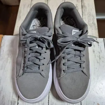 PUMA 그레이 통굽 스니커즈