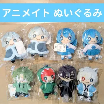 컬러풀 피치 마스코트 키체인 애니메이트 봉제 인형 히로 루나 시바