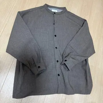 flaner 그레이 버튼 셔츠 긴팔