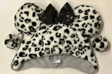 도쿄 디즈니 리조트 레오파드 무늬 캡