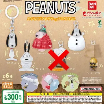 스누피 메지루시 액세서리 5종 세트