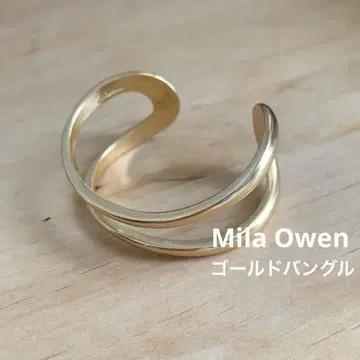 미라 오웬 골드 오픈 뱅글 심플 팔찌