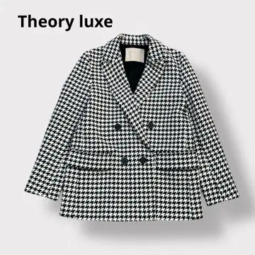 [ 컨디션 최상 23 모델 ] 띠어리 럭스 하운드투스 더블 코트 자켓