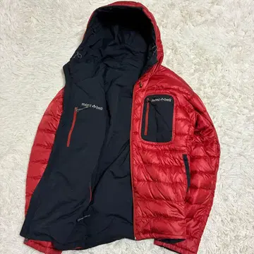 mont-bell 콜로라도 파카 리버서블 다운 블랙 빨간색 M 사이즈