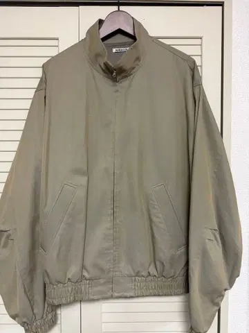 AURALEEWASHED FINXSILK CHAMBRAY BLOUSON